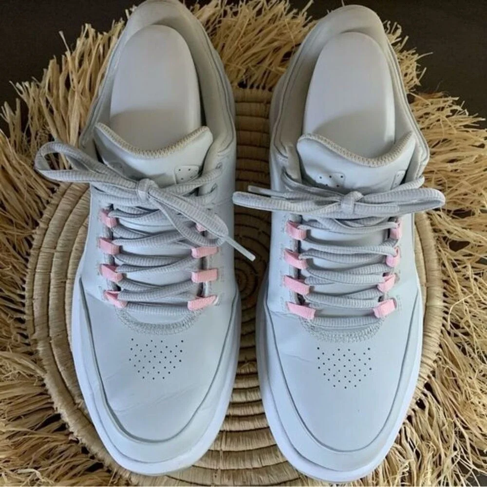 NIKE Golf Women's Air Zoom Accurate Golf Shoes Spikes 909735-002 Platinum 9.5W
